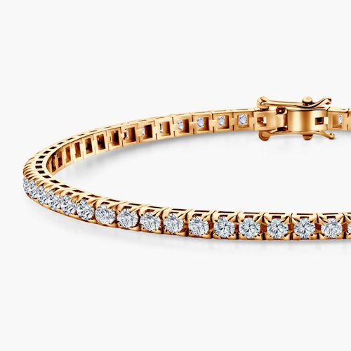 Bransoletka tenisowa Share Your Love 3,0mm: złota, diamenty laboratoryjne